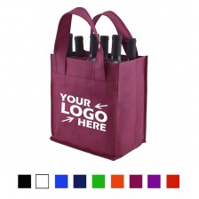 6 Pack Non-Woven  Wine Tote